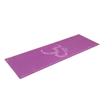Коврик для йоги Bodhi Leela фиолетовый, ом /мантра - фото