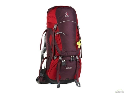 Рюкзак Deuter Aircontact 60 + 10 SL aubergine-cranberry (3320416 5518) - фото