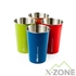 Комплект из 4-х стаканов GSI Outdoors Glacier Stainless Pint Set (multi) (63248) - фото