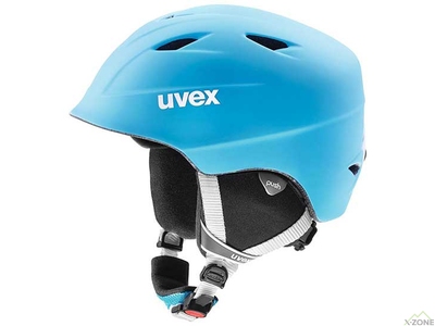 Шлем лыжный Uvex Airwing 2 Pro Liteblue White Mat 2019 (4043197289953) - фото