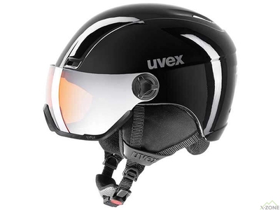 Шлем лыжный Uvex 400 Visor Black 2018 (4043197290201) - фото