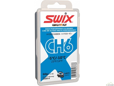 Вуглеводневий парафін Swix CH6X Blue 60 г (CH06X-6) - фото