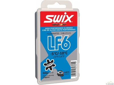 Низькофтористий парафін Swix LF6X Blue 60 г (LF06X-6) - фото