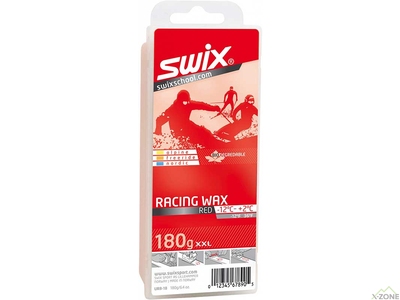 Универсальный парафин для лыж и сноубордов Swix UR8 Red Bio Racing Wax 180 г (UR8-18) - фото