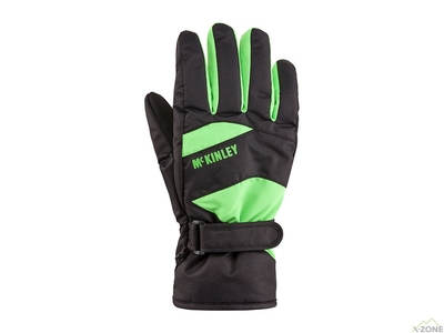 Перчатки горнолыжные Mckinley Valentino II black green (268034-905057) - фото
