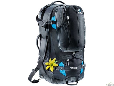 Рюкзак Deuter Traveller 60+10 black-turquoise (3510015 7321) - фото