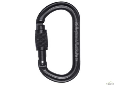 Карабин Petzl OK Screw-Lock черный (M33A SLN) - фото