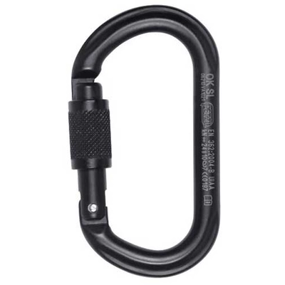 Карабин Petzl OK Screw-Lock черный (M33A SLN) - фото