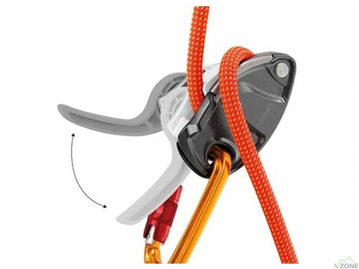 Страховочное устройство Petzl GriGri+ grey (D13A G) - фото