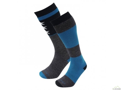 Шкарпетки гірськолижні Lorpen S2WL black blue 5848 - фото
