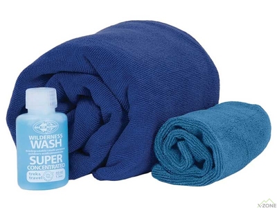 Набор полотенец Sea To Summit Tek Towel Wash Kit M cobalt blue (STS ATTKITMCO) - фото