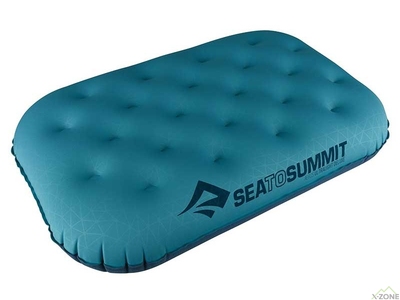 Надувная подушка Sea To Summit Aeros Ultralight Pillow Deluxe aqua (STS APILULDLXAQ) - фото