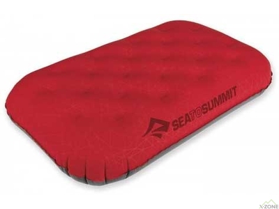 Надувная подушка Sea To Summit Aeros Ultralight Pillow Deluxe red (STS APILULDLXRD) - фото