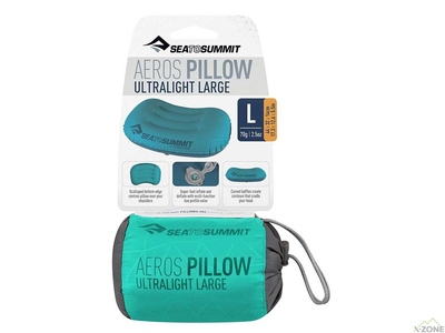 Подушка Sea To Summit Aeros Ultralight Pillow Large sea foam (STS APILULLSF) - фото