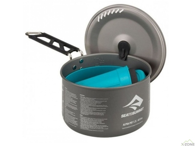 Набір посуду Sea To Summit Alpha Cookset 1.1 Pacific Blue / Grey (STS APOTACKSET1.1) - фото