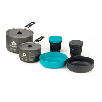 Набор посуды Sea To Summit Alpha Cookset 2.2 Pacific Blue/Grey (STS APOTACKSET2.2) - фото