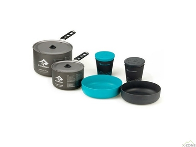 Набор посуды Sea To Summit Alpha Cookset 2.2 Pacific Blue/Grey (STS APOTACKSET2.2) - фото