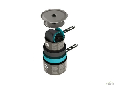 Набор посуды Sea To Summit Alpha Cookset 2.2 Pacific Blue/Grey (STS APOTACKSET2.2) - фото