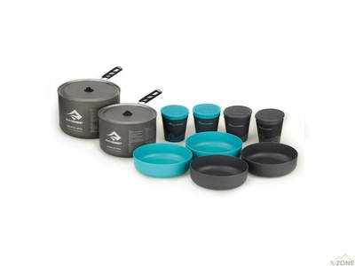 Набір посуду Sea To Summit Alpha Cookset 4.2 Pacific Blue / Grey (STS APOTACKSET4.2) - фото