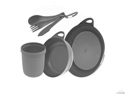 Набор посуды Sea To Summit Delta Camp Set (Bowl, Plate, Mug, Cutlery) Grey (STS ADSETGY) - фото