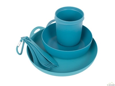 Набор посуды Sea To Summit Delta Camp Set (Bowl, Plate, Mug, Cutlery) Pacific Blue (STS ADSETPB) - фото