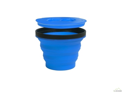 Стакан з кришкою Sea To Summit X-Seal & Go Medium Royal Blue (STS AXSEALMBL) - фото