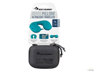 Подушка надувная Sea To Summit Aeros Ultralight Pillow Traveller Grey (STS APILULYHAGY) - фото