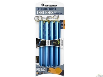 Набор колышков для палатки Sea To Summit Ground Control Tent Pegs 8PK Yellow (STS APEGS8PK) - фото