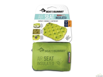 Сидіння надувне Sea To Summit Air Seat Insulated, Green (STS AMASINS) - фото