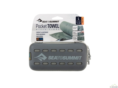 Полотенце Sea To Summit Pocket Towel L Grey (STS APOCTLGY) - фото