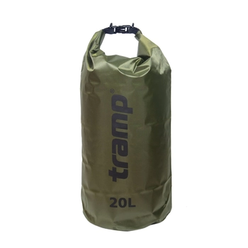 Гермомішок Tramp PVC Diamond Rip-Stop оливковий 20 л (TRA-113-olive) - фото