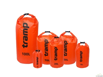 Гермомешок Tramp PVC Diamond Rip-Stop оранжевый 100 л (TRA-210-orange) - фото