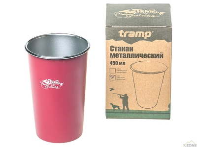 Стакан металевий Tramp 450мл Червоний (TRC-099-red) - фото