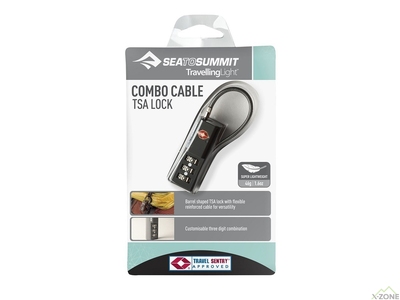 Замок для валізи Sea To Summit Combo Cable TSA lock (Single Pack) Grey (STS ATLTSACC) - фото