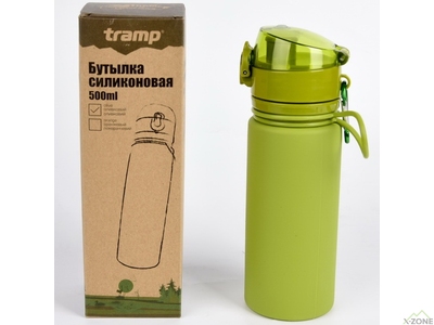 Пляшка силіконова Tramp 500 мл olive (TRC-093-olive) - фото