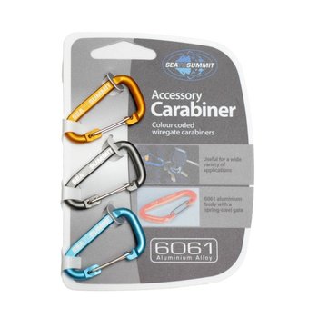 Карабін Sea To Summit Accessory Carabiner 3 Pack Mix Color (STS AABINER3) - фото