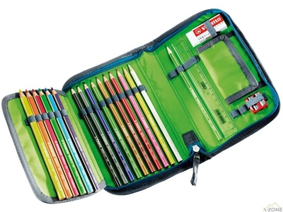 Пенал Deuter Pencil Box з олівцями blue arrowcheck (3890315 3016) - фото