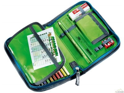 Пенал Deuter Pencil Box з олівцями blue arrowcheck (3890315 3016) - фото