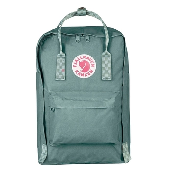 Рюкзак Fjallraven Kanken Laptop 15 Frost Green / Chess Pattern (27172.664-904) - фото