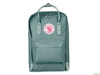 Рюкзак Fjallraven Kanken Laptop 15 Frost Green / Chess Pattern (27172.664-904) - фото