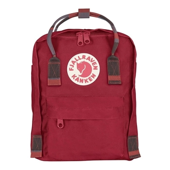 Рюкзак Fjallraven Kanken Mini Deep Red/Random Blocked (23561.325-903) - фото