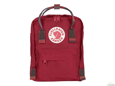 Рюкзак Fjallraven Kanken Mini Deep Red/Random Blocked (23561.325-903) - фото