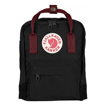 Рюкзак Fjallraven Kanken Mini Black/Ox Red (23561.550-326) - фото