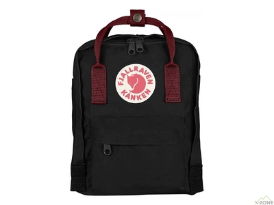 Рюкзак Fjallraven Kanken Mini Black / Ox Red (23561.550-326) - фото