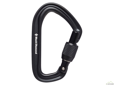 Карабин Black Diamond HotForge Screwgate Carabiner Black (BD 210161.0002) - фото