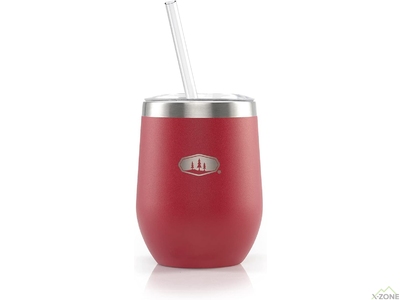 Термокухоль з трубочкою GSI Outdoors Glacier Stainless Vacuum 12 fl.oz.Tumbler (355 мл), Red - фото