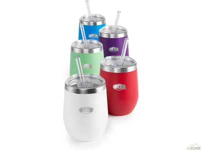 Термокухоль з трубочкою GSI Outdoors Glacier Stainless Vacuum 12 fl.oz.Tumbler (355 мл), Red - фото