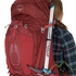Рюкзак жіночий Osprey Aura AG 65, Berry Sorbet Red - фото