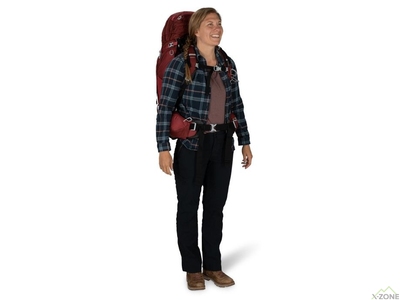 Рюкзак жіночий Osprey Aura AG 65, Berry Sorbet Red - фото