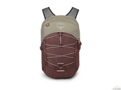Городской рюкзак Osprey Quasar 26L, Sawdust Tan/Raisin Red - фото